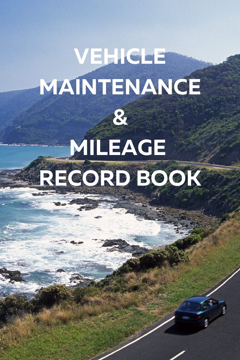 Vehicle Maintenance and Mileage Record Book