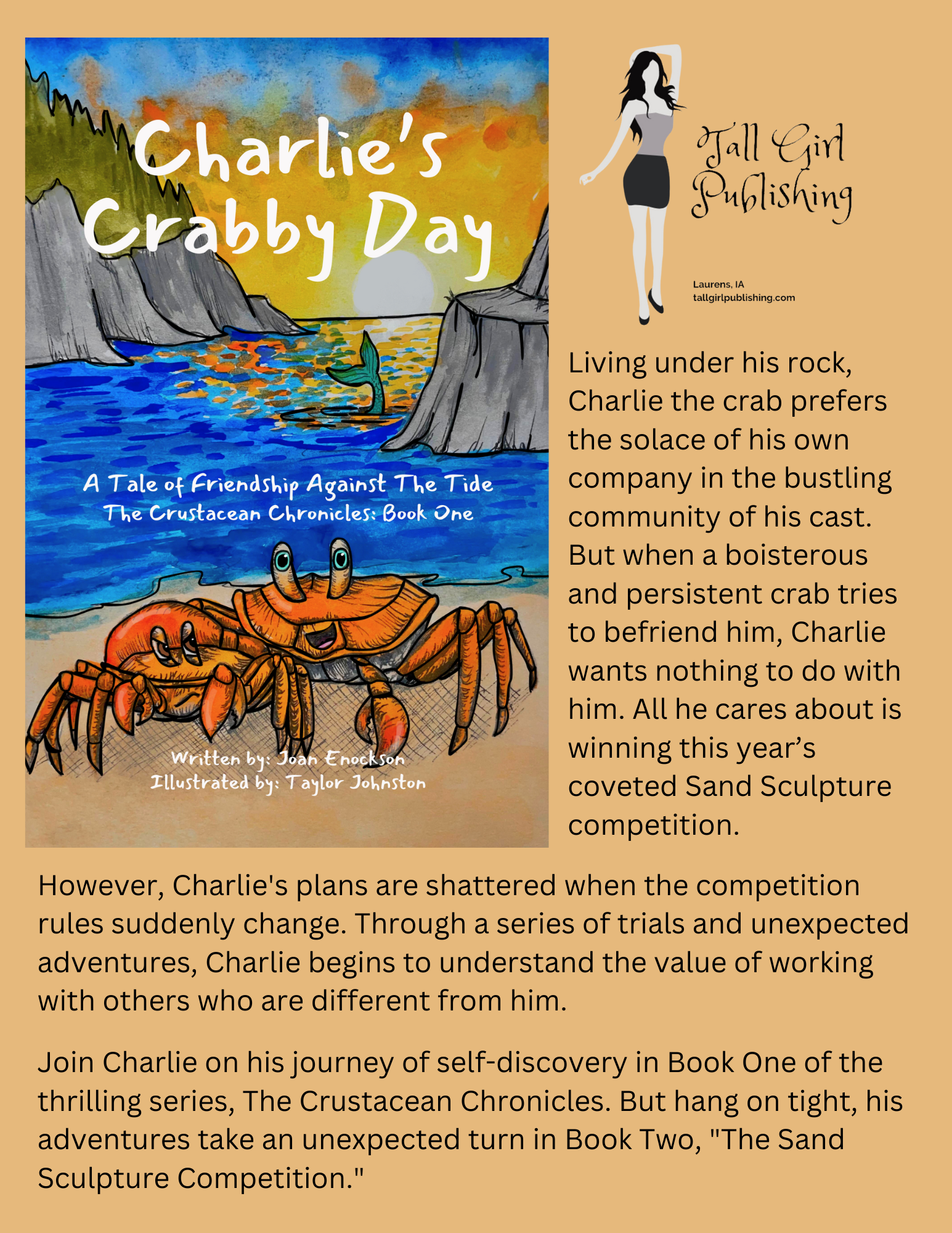 Charlie's Crabby Day - A Tale of Friendship Against the Tide - Hardcover - Image 2
